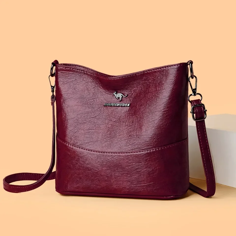 Luxury Bags In Japan - Soft Pu Leather Crossbody Bag for