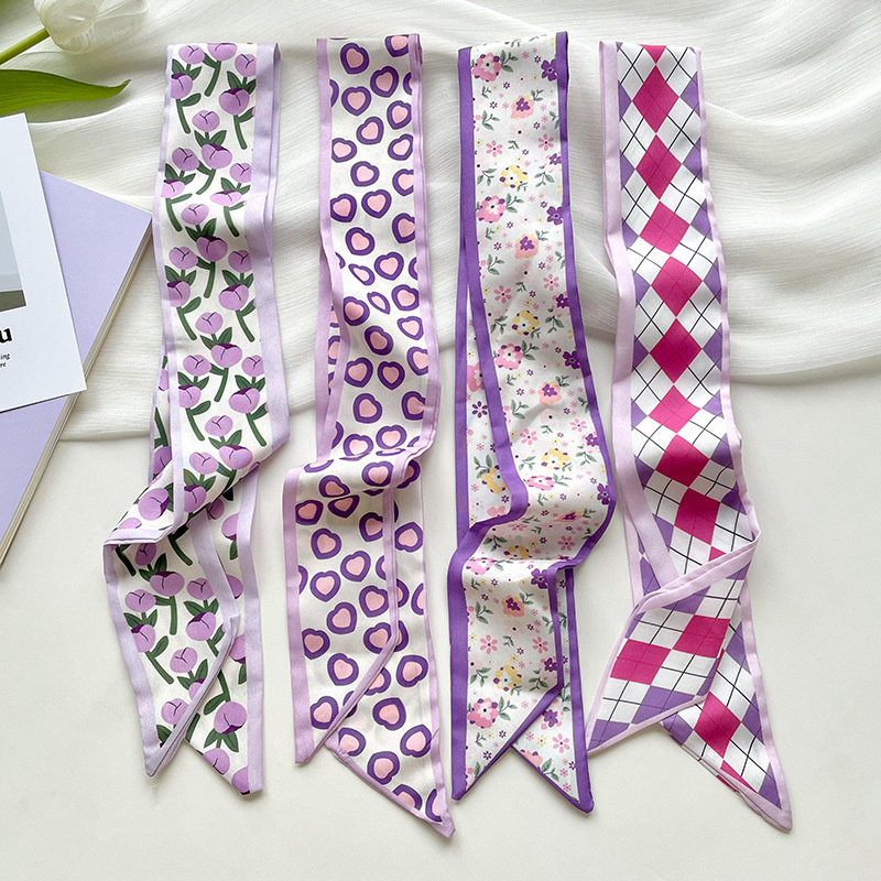 Luxury Bags China - New Luxury Narrow Short Woman's Silk