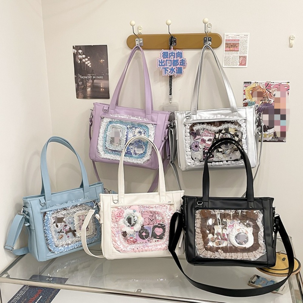 Luxury Tote Bags With Zipper - New Japanese Cute Kawaii Girls Ulzzang