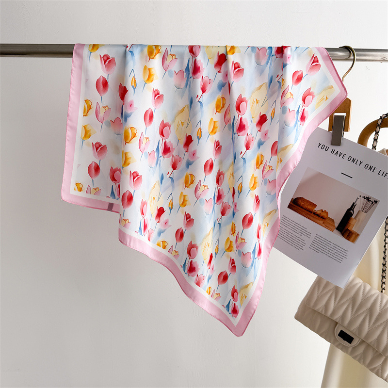 Luxury Bags China - Luxury Printed Square Scarves Women's Silk