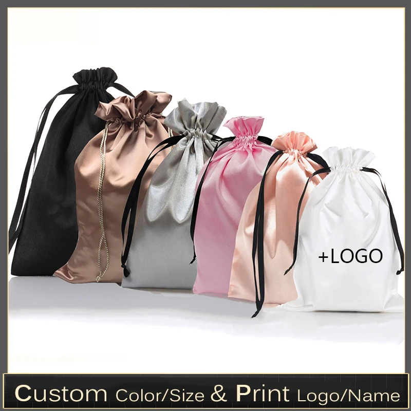 10PCS Custom Satin Extensions  - Luxury Bags For School recension och pris