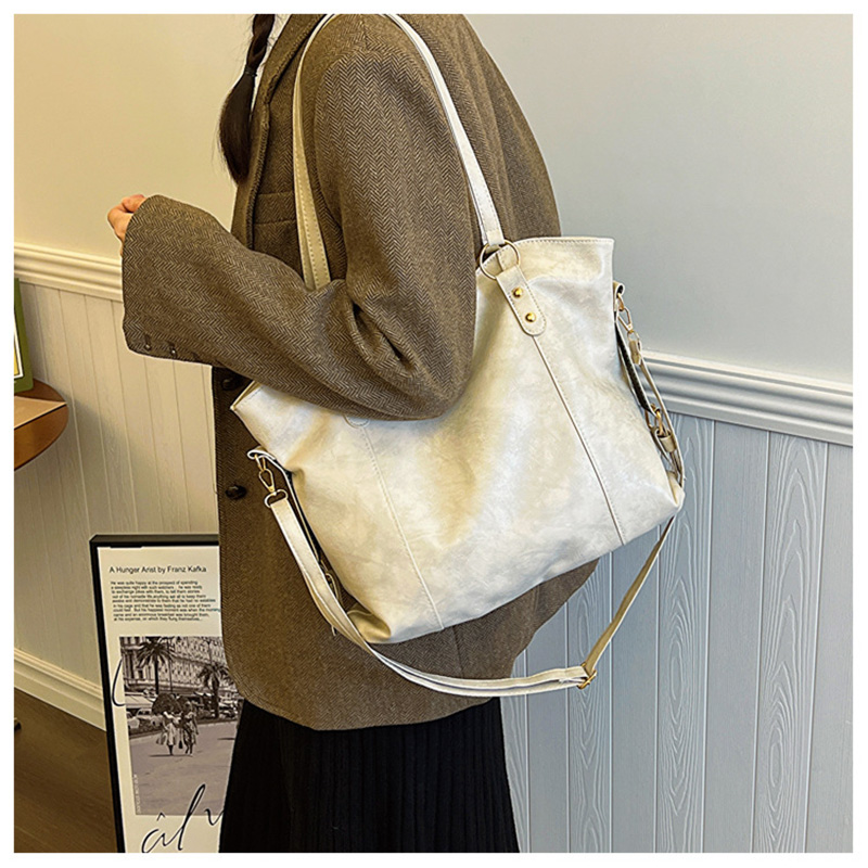 Vintage Women's Shoulder Bag L - Luxury Tote Bags With Zipper recension och pris