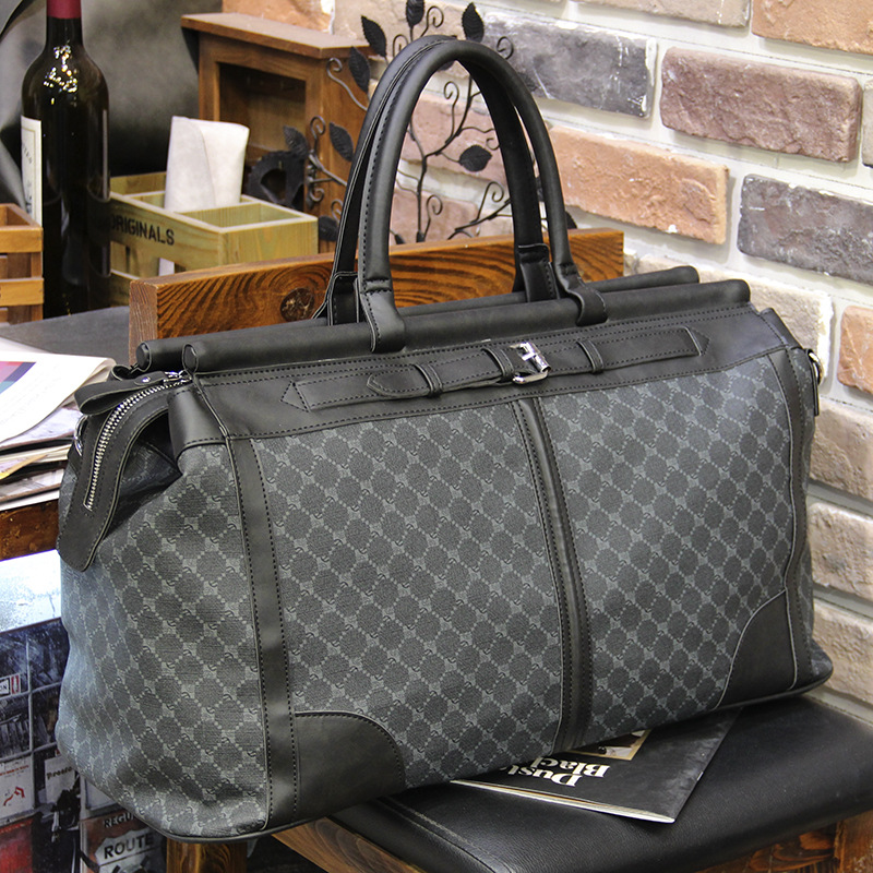 Fashion Plaid Travel Bag Men H - Luxury Tote Bags With Zipper recension och pris
