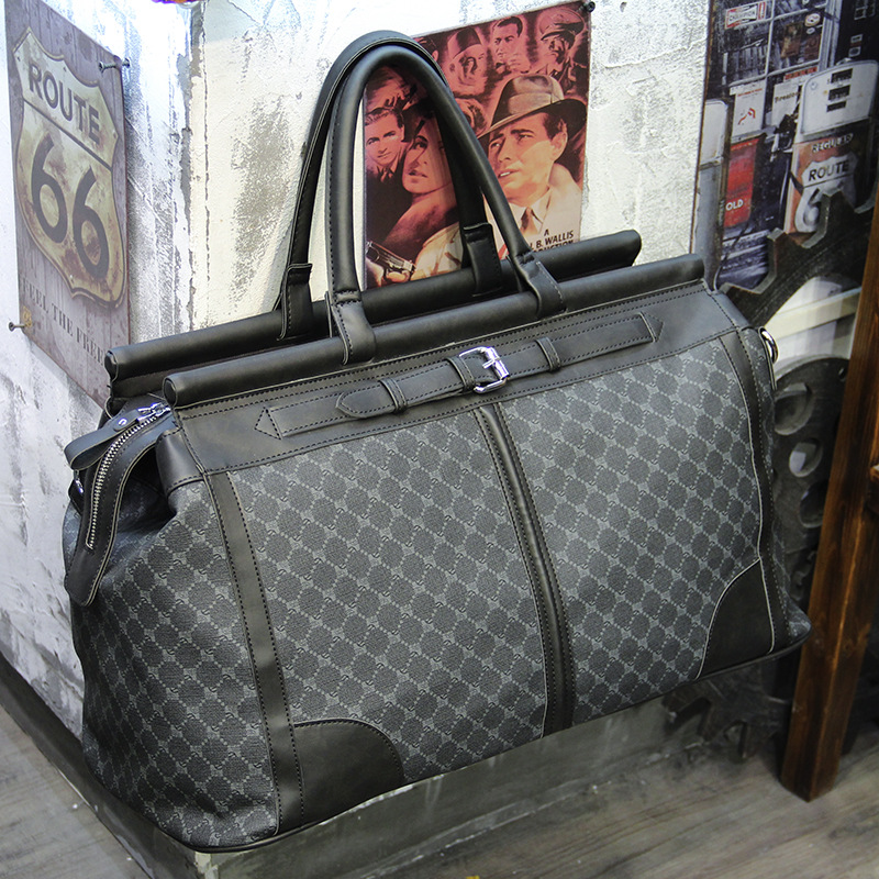 Fashion Plaid Travel Bag Men H - Luxury Tote Bags With Zipper recension och pris