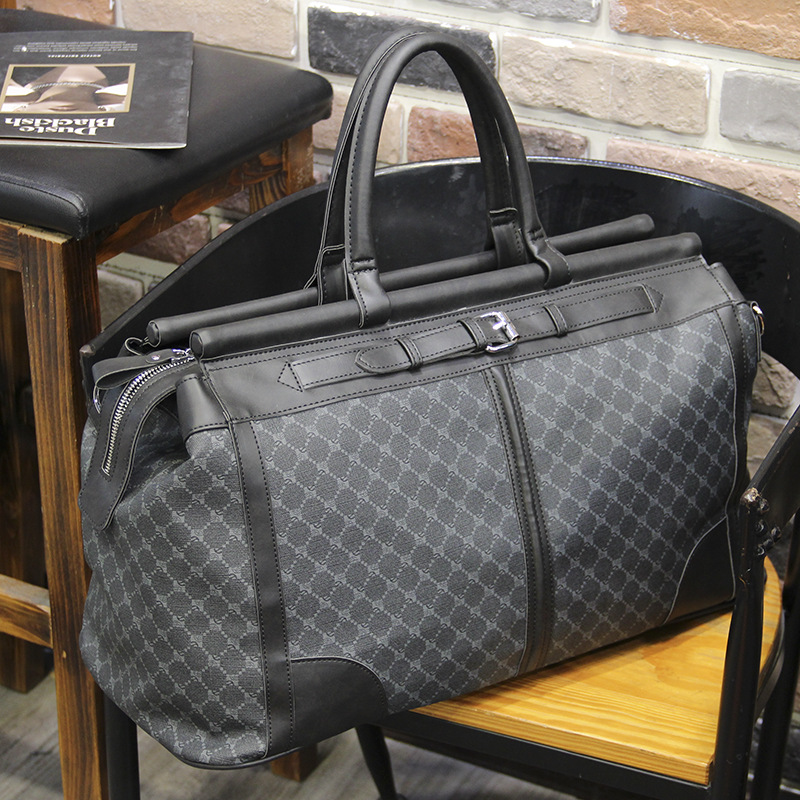 Fashion Plaid Travel Bag Men H - Luxury Tote Bags With Zipper recension och pris