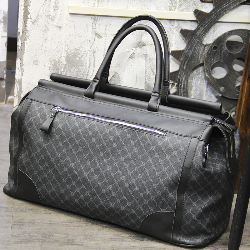 Fashion Plaid Travel Bag Men H - Luxury Tote Bags With Zipper recension och pris