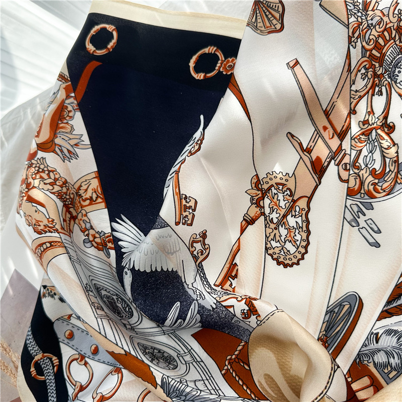 Summer Silk Scarf Women Soft S - Luxury Bags China recension och pris