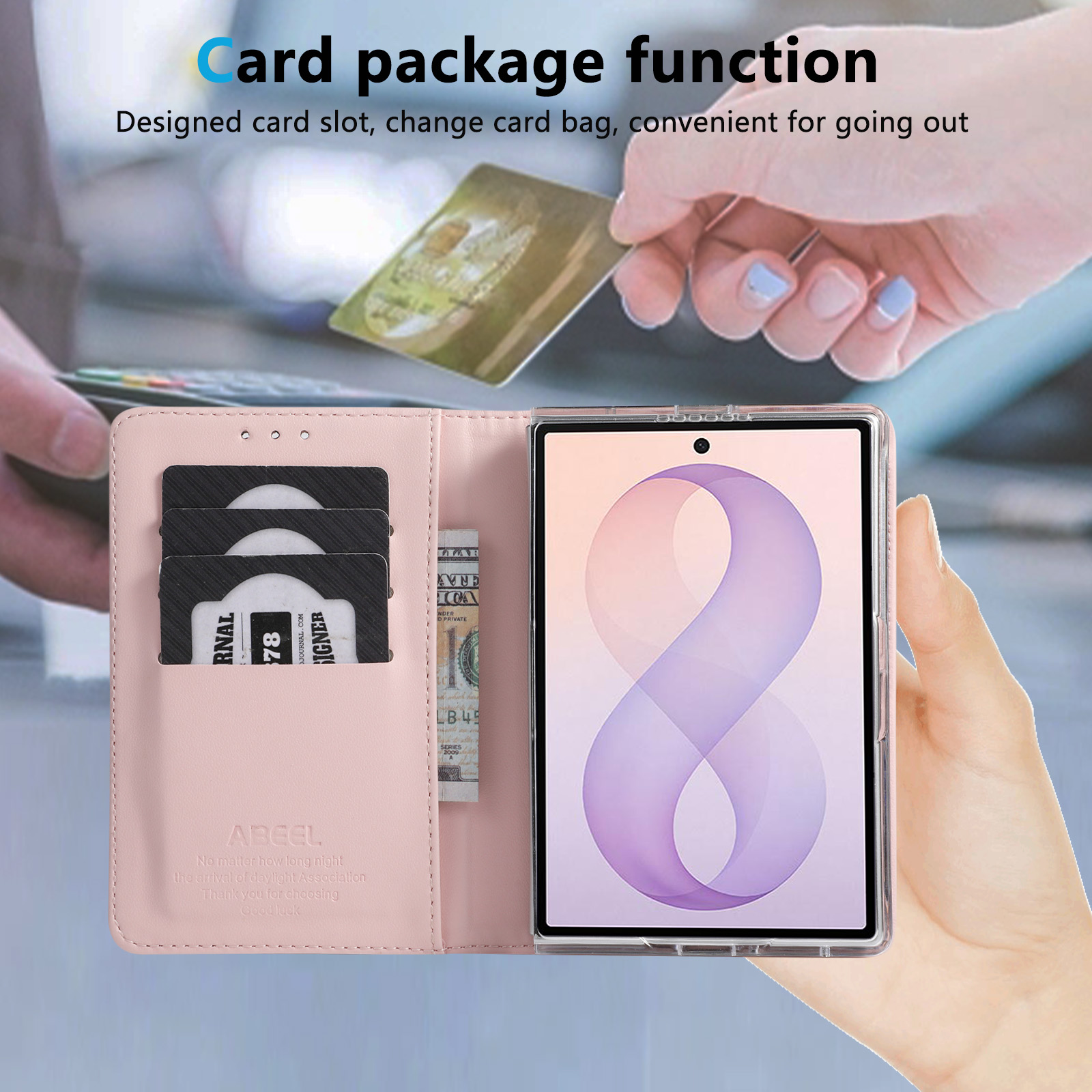 Flip Cards Solt Wallet Skin Fe - Briefcase Leather Slim recension och pris