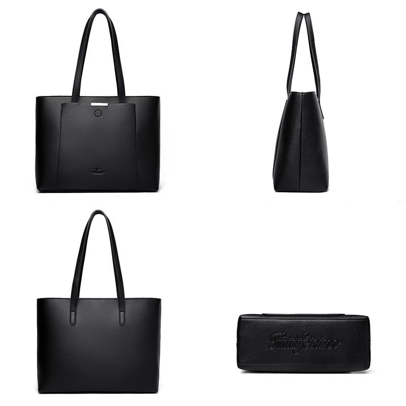 Genuine Brand Soft Pu Leather  - Luxury Tote Bags With Zipper recension och pris