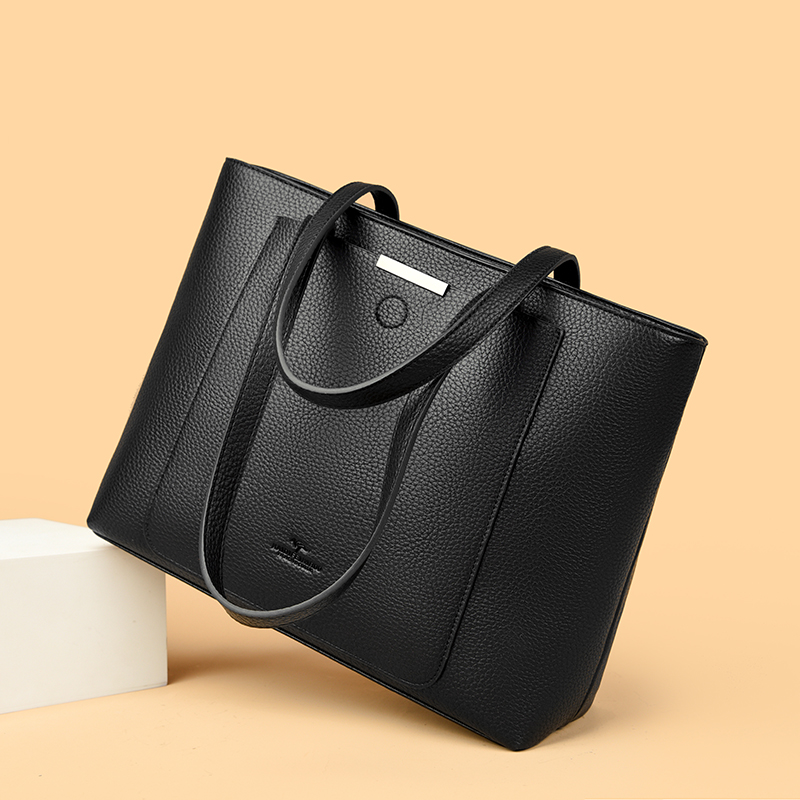 Genuine Brand Soft Pu Leather  - Luxury Tote Bags With Zipper recension och pris