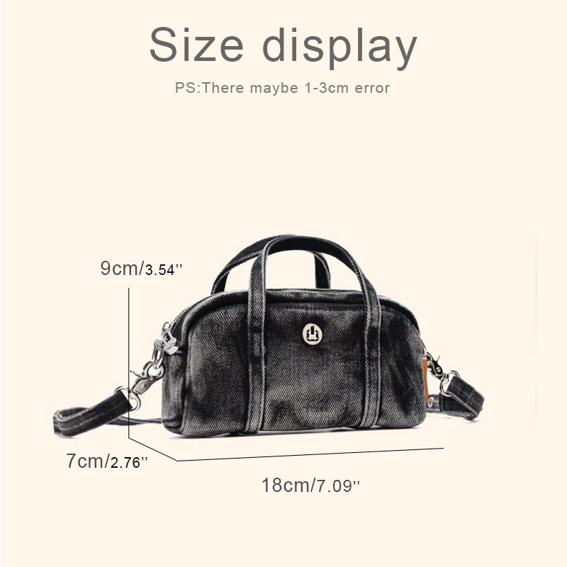 Korean Casual Mini Denim Box B - Luxury Bags China recension och pris