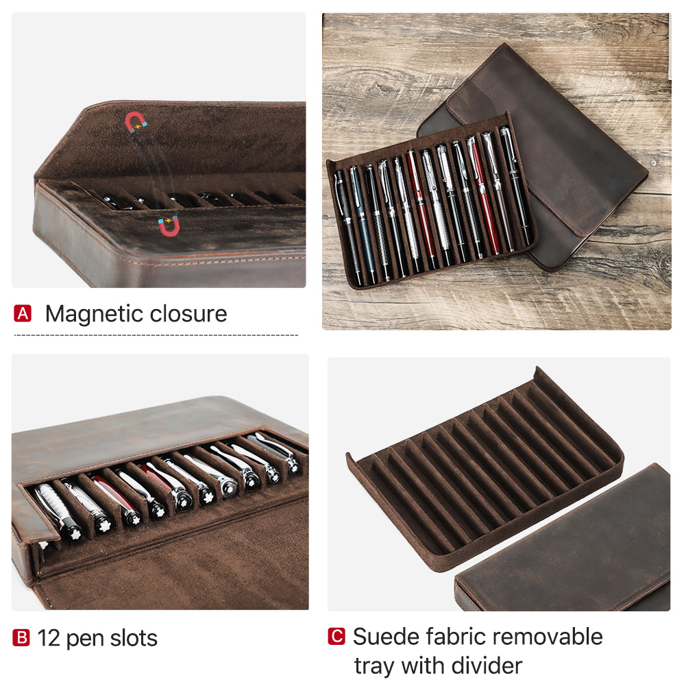 Luxury Genuine Leather 12 Slot - Luxury Bags For School recension och pris