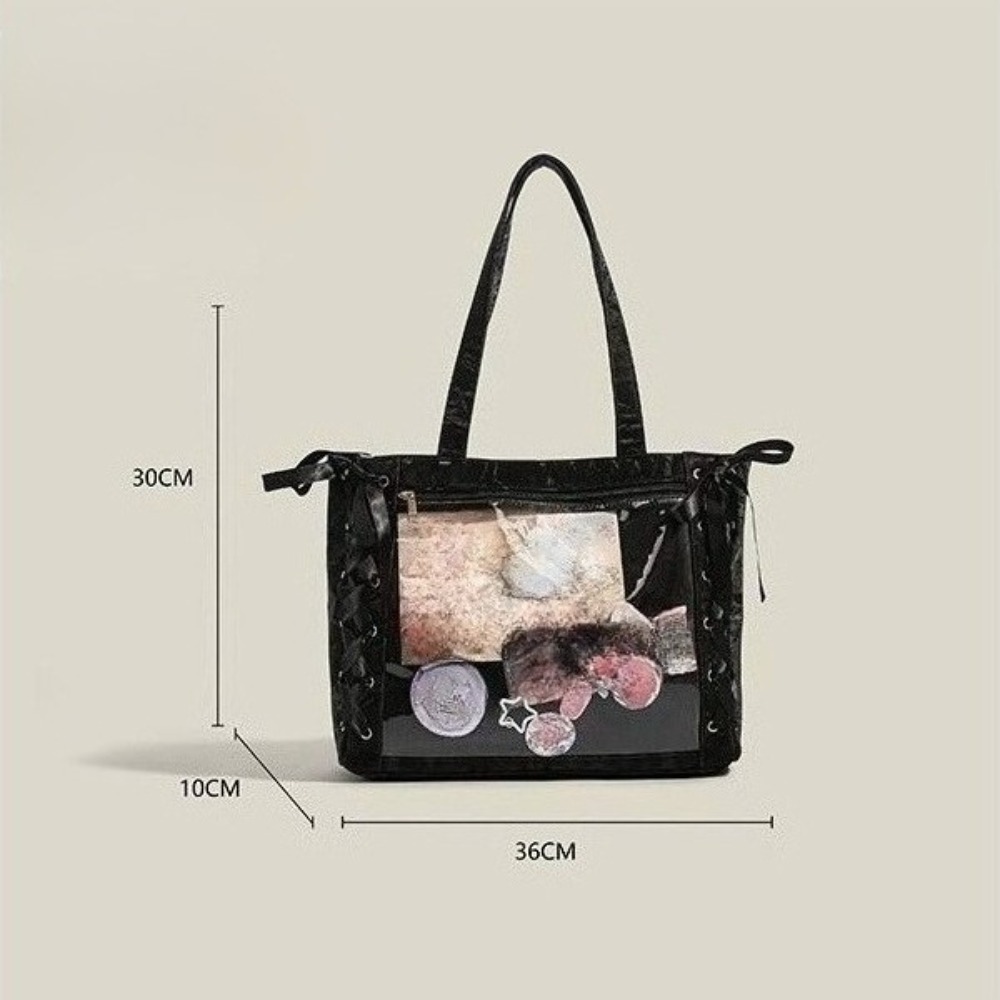 Versatile Fashion Ribbon Itaba - Luxury Tote Bags With Zipper recension och pris