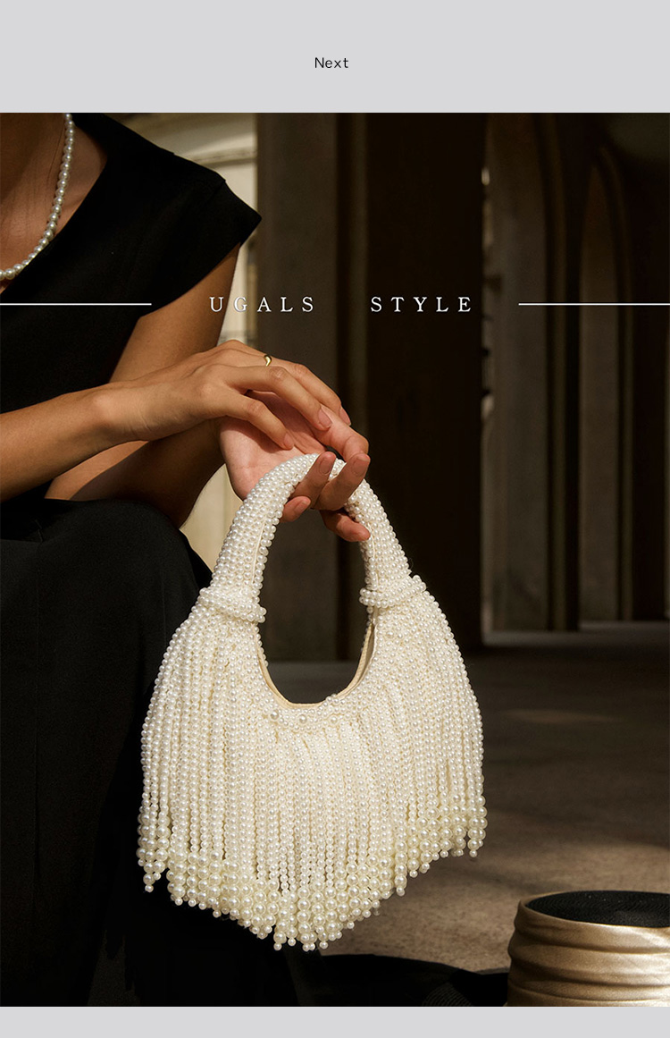 Design Handle Pearl Evening Cl - Luxury Bags Duffle recension och pris
