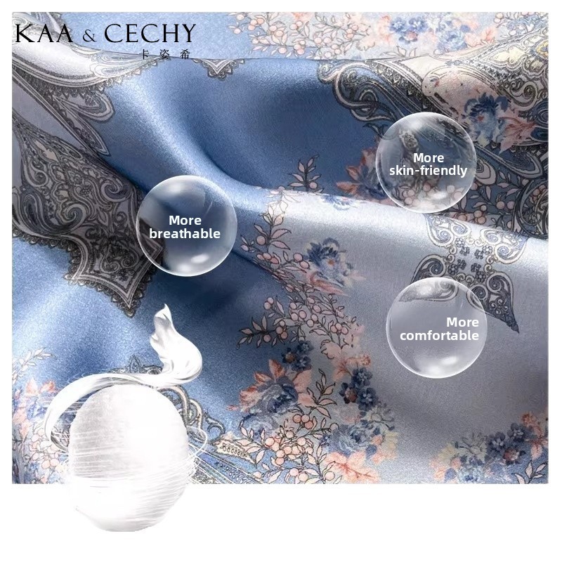 Baroque Floral 100% Mulberry S - Luxury Bags China recension och pris