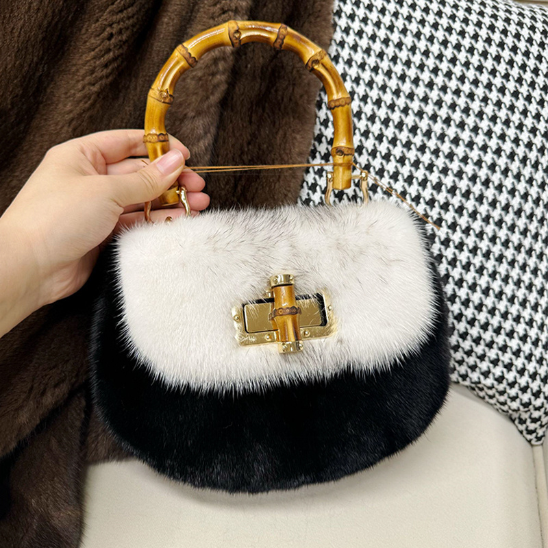 Women's Bags Mink Fur Handbags - Luxury Bags Gr recension och pris